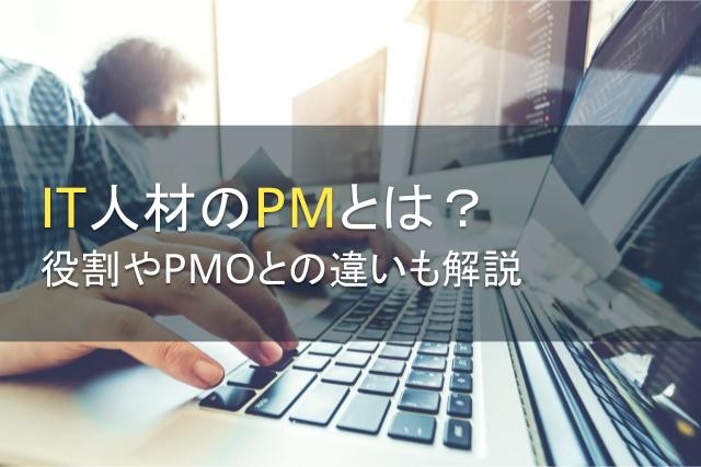IT人材のPMとは？役割やPMOとの違いも徹底解説！【2025年最新版】