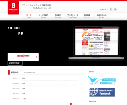 グローバルインデックス株式会社のグローバルインデックス株式会社サービス