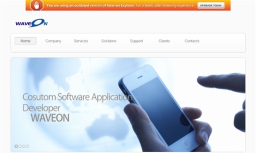 ウェーブオン株式会社のアプリ開発サービスのホームページ画像