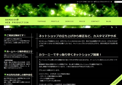 BAMBOOK WEBPRODUCTIONのBAMBOOK WEBPRODUCTIONサービス