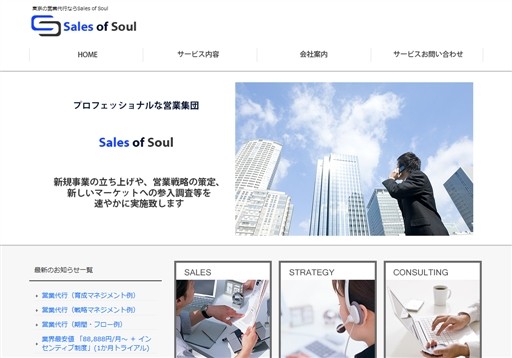 株式会社Sales of Soulの株式会社Sales of Soulサービス