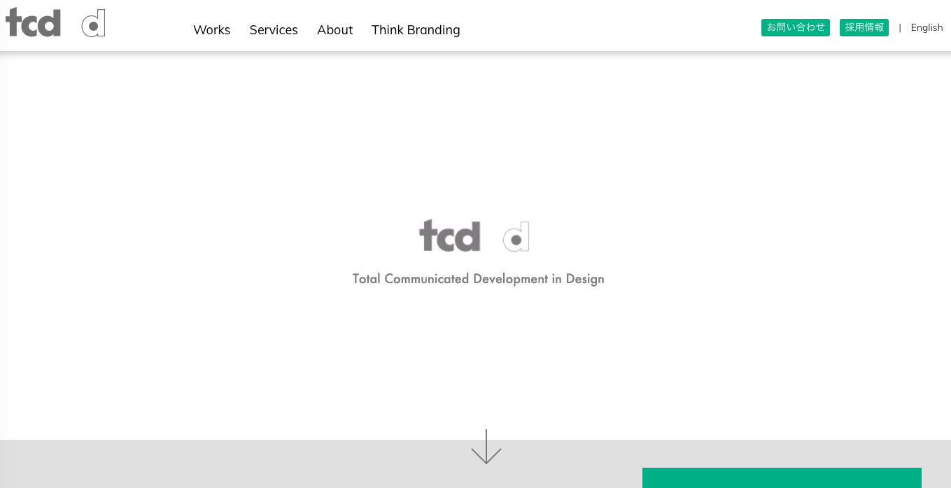 株式会社TCDのデザイン制作サービスのホームページ画像