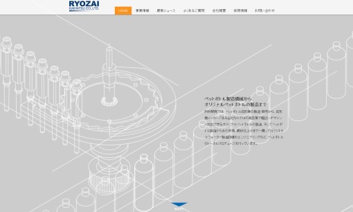 料材開発株式会社のノベルティ制作サービスのホームページ画像