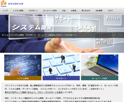 パインクイックのパインクイックサービス