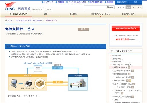 セイノーホールディングス株式会社のセイノーホールディングスサービス