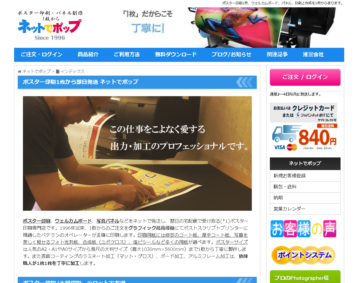 株式会社ラビーズのネットでポップサービス