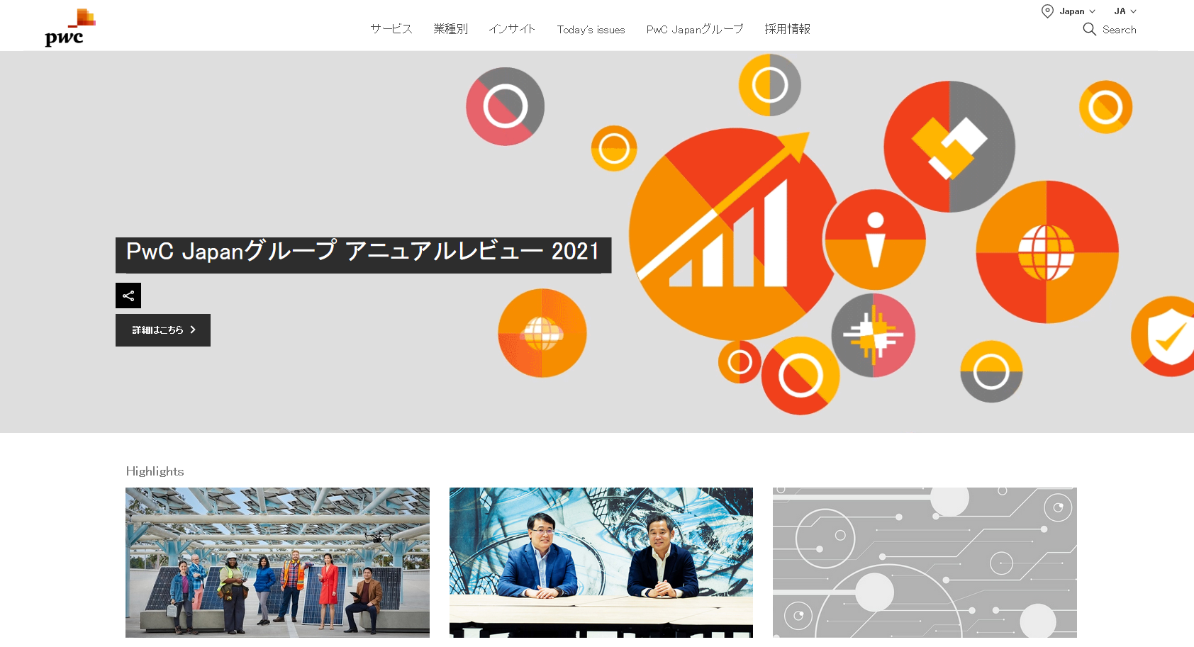 PwCJapanのPwCJapanサービス