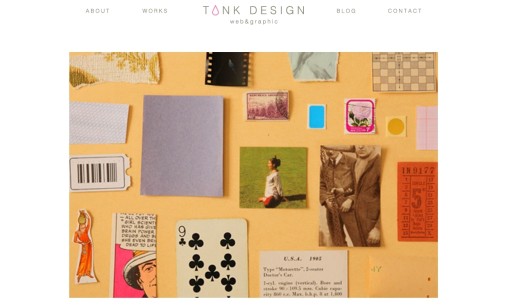 Tankdesignのデザイン制作サービスのホームページ画像