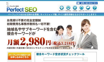 ビットレンジ株式会社のSEO対策サービスのホームページ画像