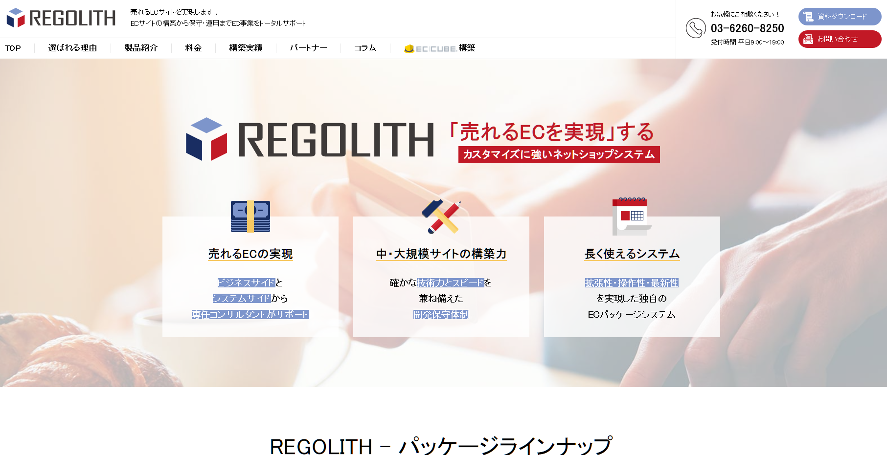 株式会社DiezonのECサイト構築サービスのホームページ画像