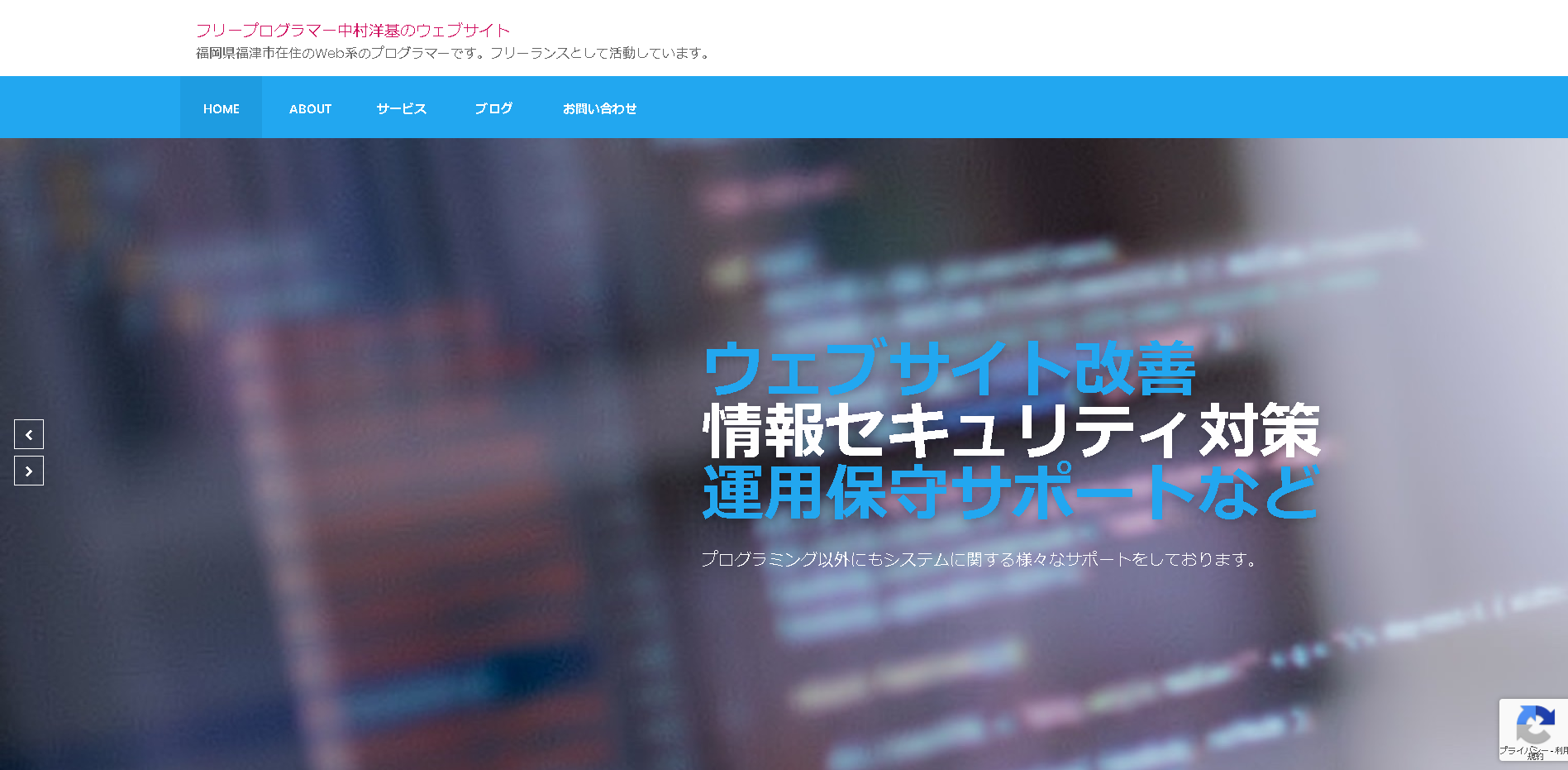 フリープログラマー中村洋基のウェブサイトのフリープログラマー中村洋基のウェブサイトサービス