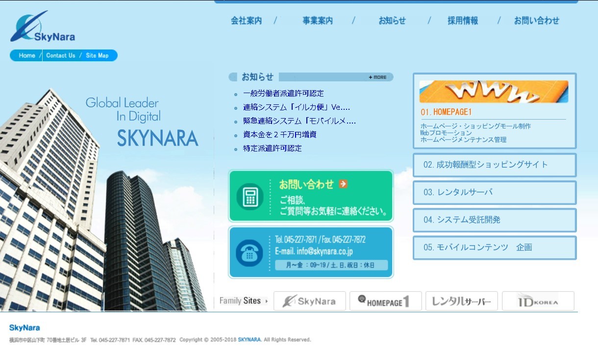 株式会社スカイナラのスカイナラサービス