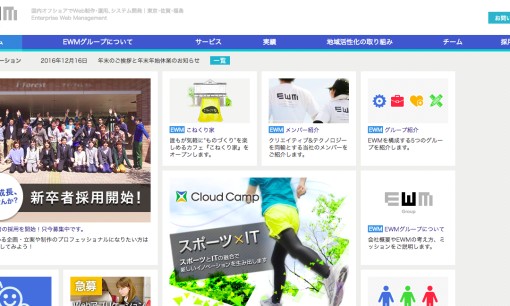 株式会社イーダブリュエムジャパンのシステム開発サービスのホームページ画像
