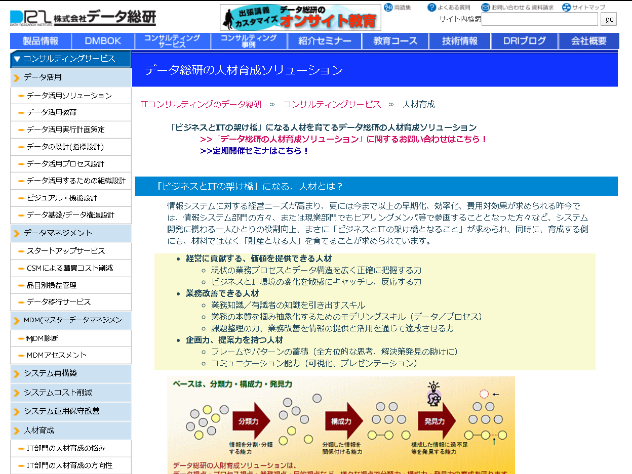 株式会社データ総研のデータ総研サービス