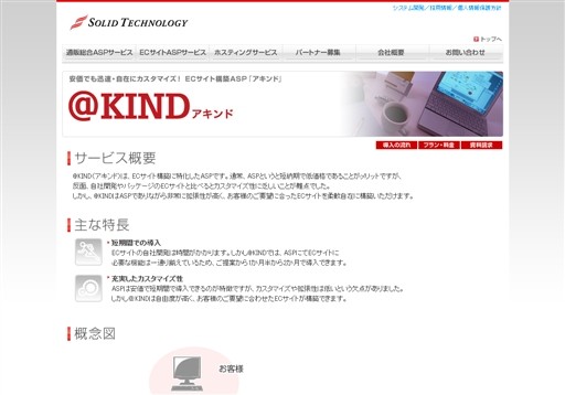 ソリッドテクノロジー株式会社のアキンド ＠KINDスタンダードサービス