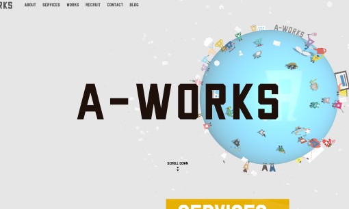 a-works株式会社のWeb広告サービスのホームページ画像