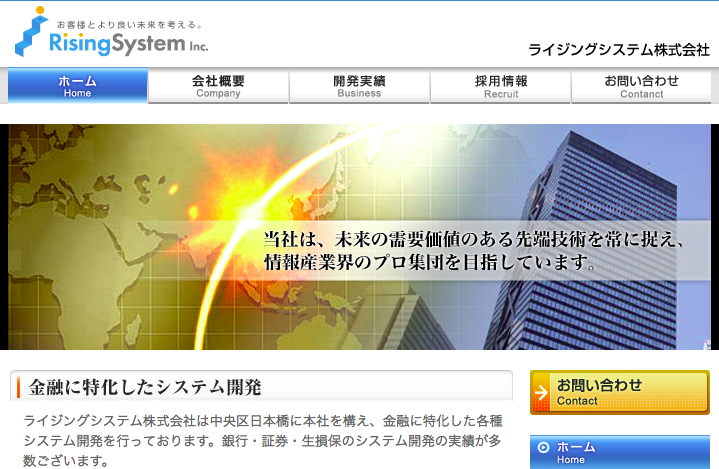 ライジングシステム株式会社のライジングシステム株式会社サービス