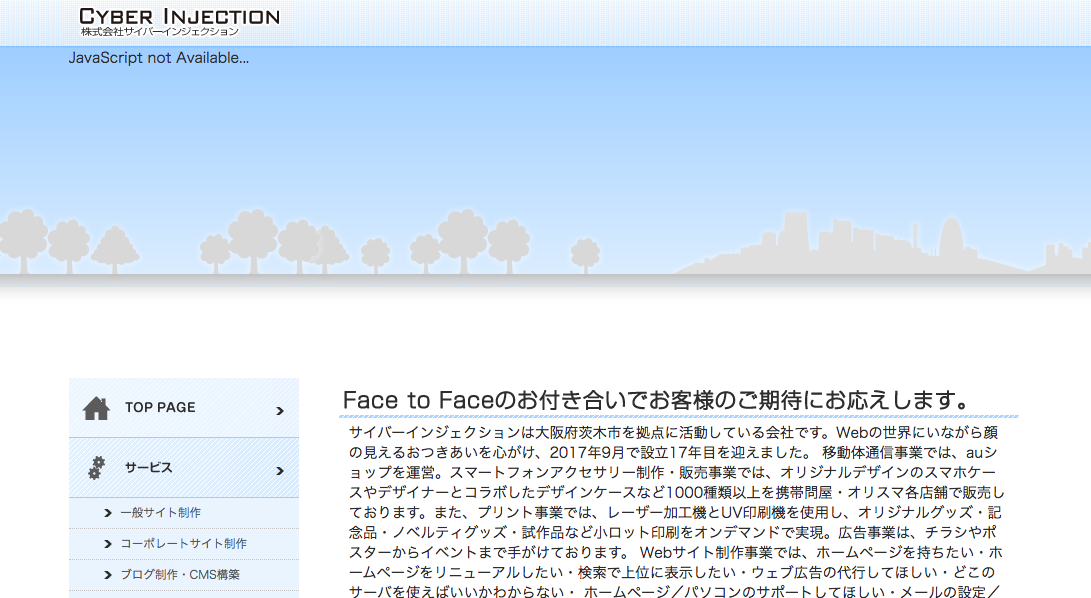 株式会社 サイバーインジェクションのサイバーインジェクションサービス