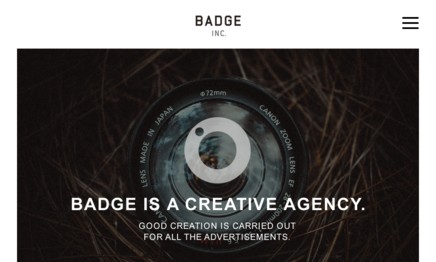 株式会社BADGEの動画制作・映像制作サービスのホームページ画像