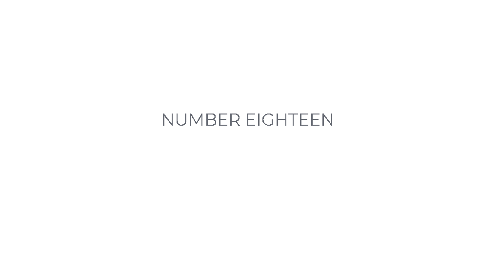 NUMBER EIGHTEENのNUMBER EIGHTEENサービス