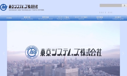 東京システムズ株式会社のシステム開発サービスのホームページ画像