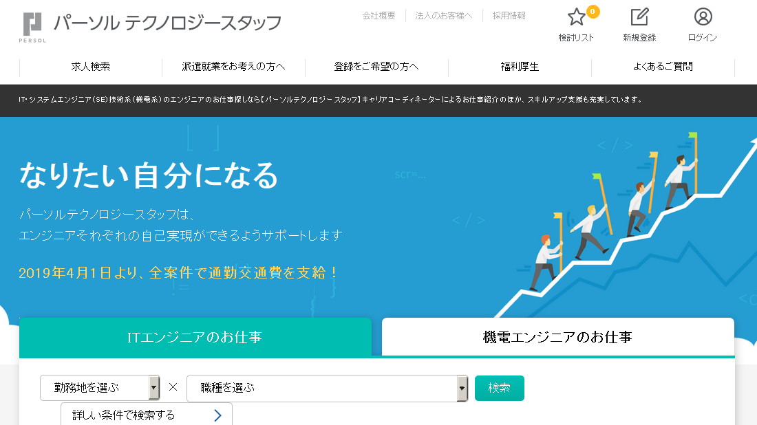 パーソルテクノロジースタッフ株式会社のパーソルテクノロジースタッフ株式会社サービス