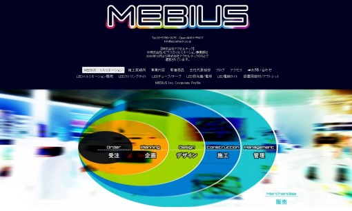株式会社メビウスのイベント企画サービスのホームページ画像