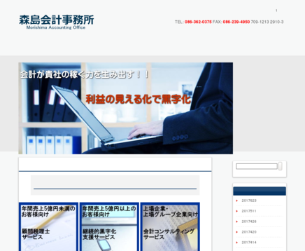 森島公認会計士事務所の森島公認会計士事務所サービス