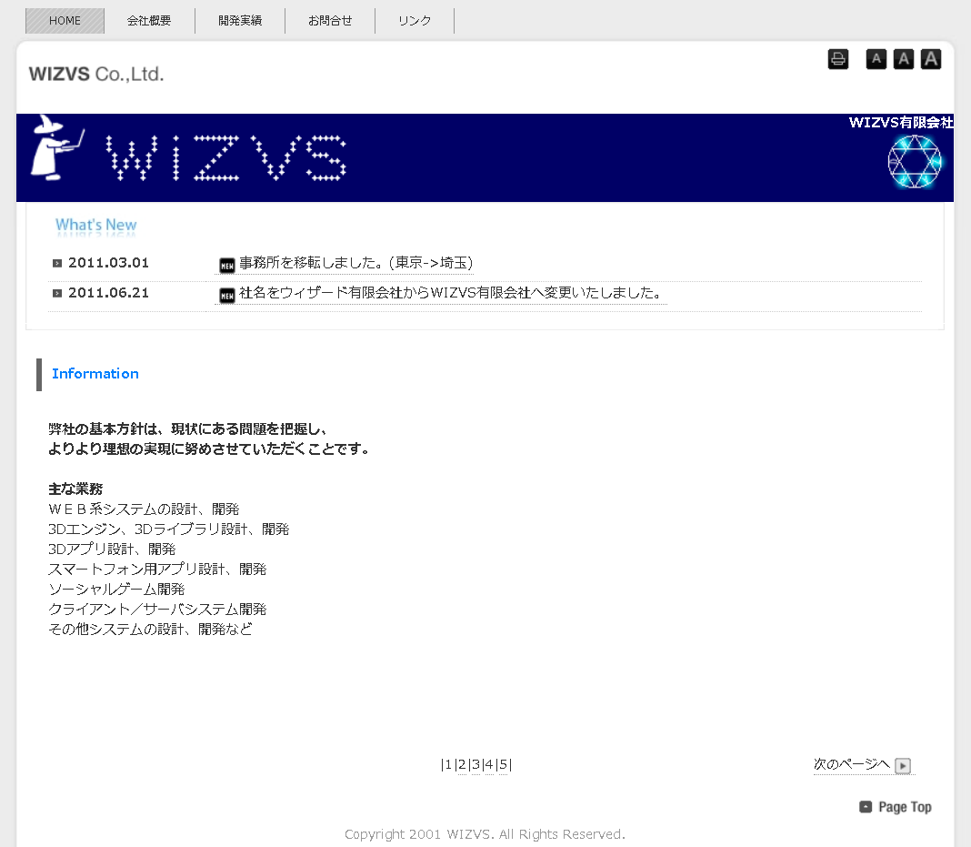 WIZVS有限会社のWIZVS有限会社サービス