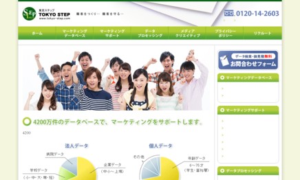 株式会社東京ステップのイベント企画サービスのホームページ画像