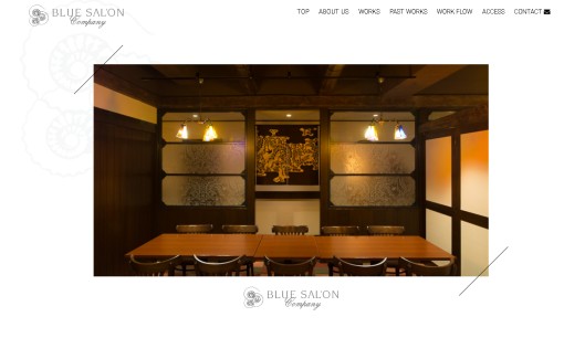 株式会社ブルーサロンの店舗デザインサービスのホームページ画像