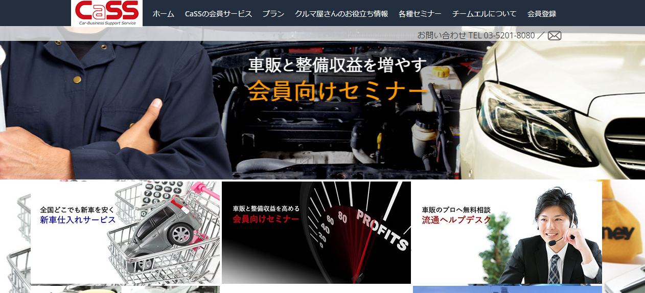 株式会社チームエルのコンサルティングサービスのホームページ画像