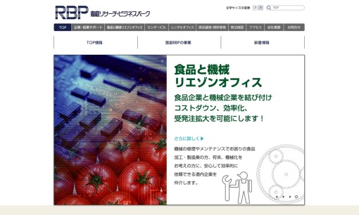 恵庭リサーチ・ビジネスパーク株式会社のコンサルティングサービスのホームページ画像