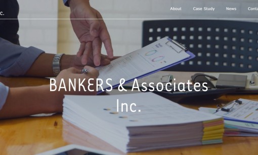 バンカーズアンドアソシエイツ株式会社のコンサルティングサービスのホームページ画像