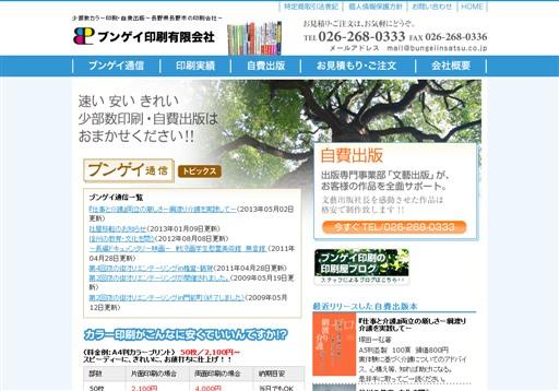 ブンゲイ印刷有限会社のブンゲイ印刷有限会社サービス