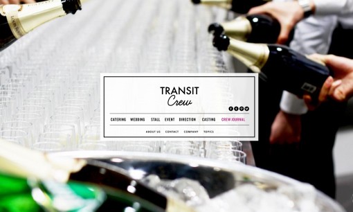 株式会社トランジットクルーのイベント企画サービスのホームページ画像
