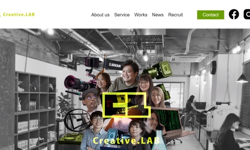 株式会社Creative.LABの動画制作・映像制作サービスのホームページ画像