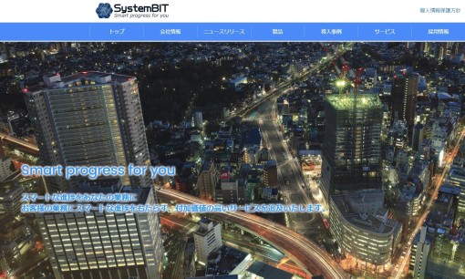 株式会社システム・ビットのシステム開発サービスのホームページ画像