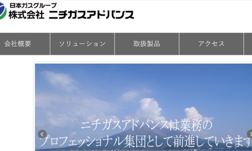 株式会社ニチガスアドバンスのシステム開発サービスのホームページ画像