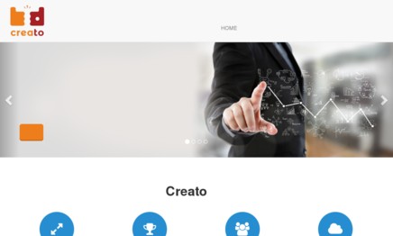 株式会社creatoのアプリ開発サービスのホームページ画像