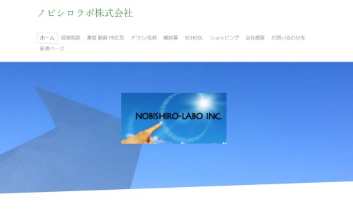 ノビシロラボ株式会社のDM発送サービスのホームページ画像