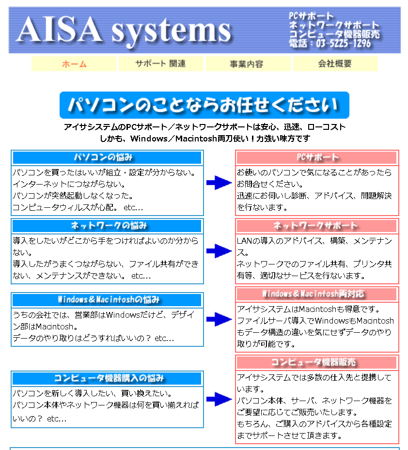 アイサシステム有限会社のアイサシステムサービス