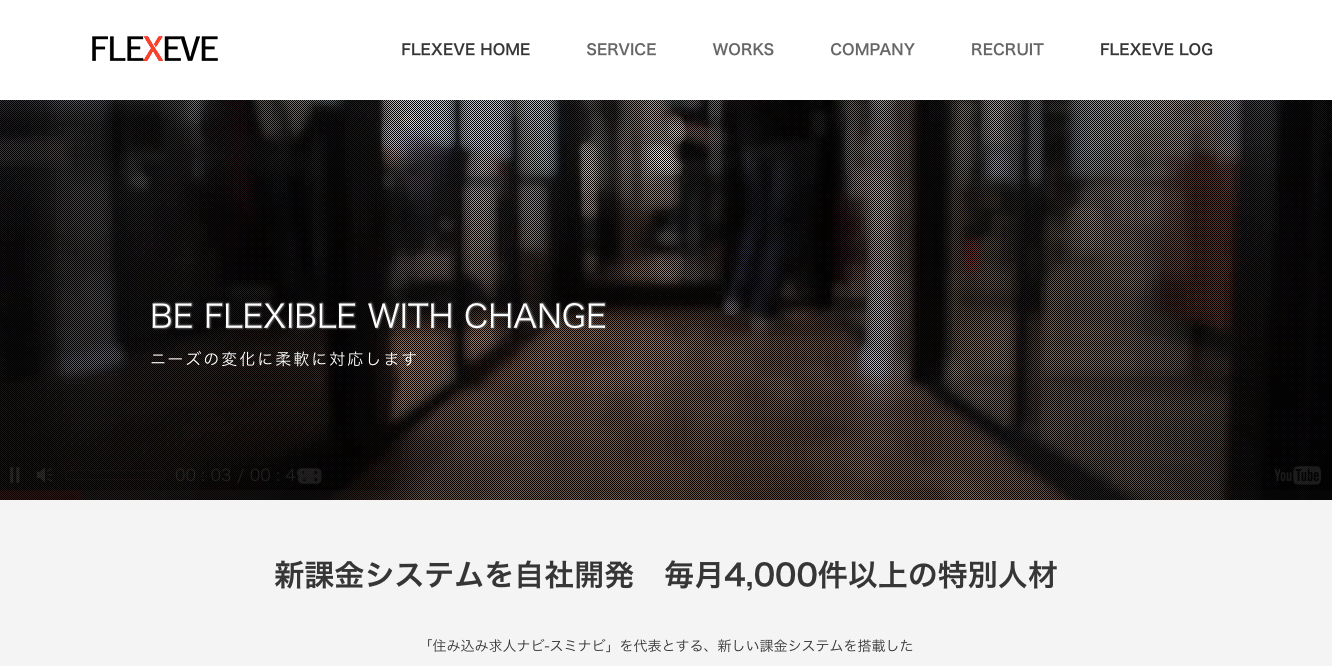 フレクシブ株式会社のフレクシブ株式会社サービス