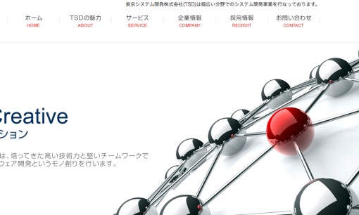 東京システム開発株式会社のシステム開発サービスのホームページ画像