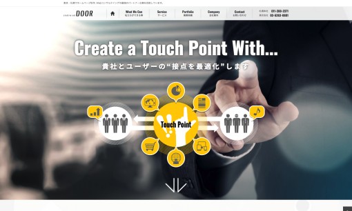 株式会社クリエイティブネットドアのリスティング広告サービスのホームページ画像