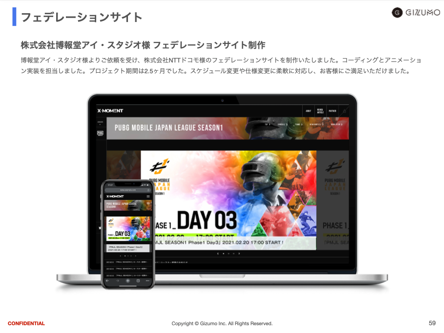 フェデレーションサイト制作