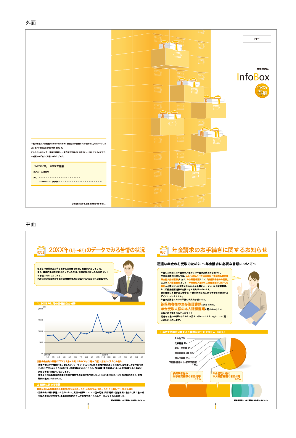 社内研修用パンフレットデザイン