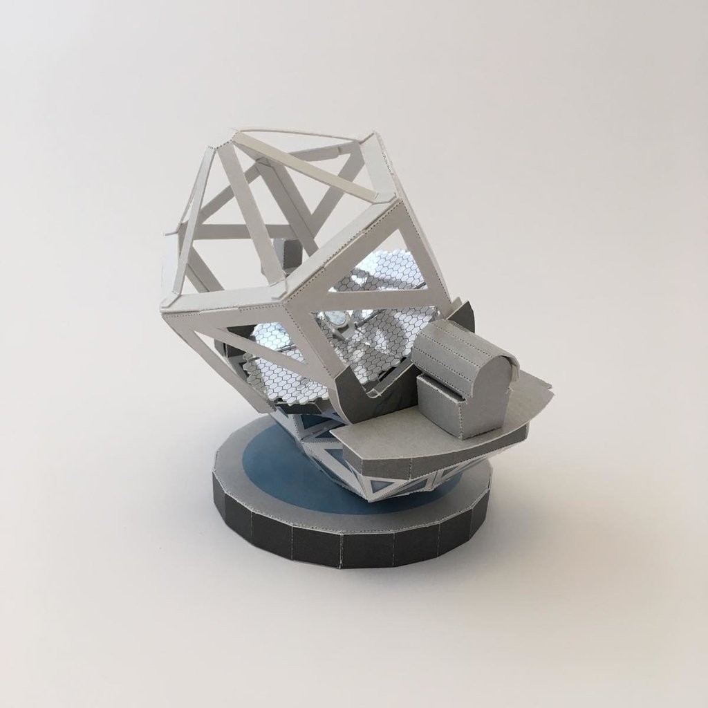 TMT (Thirty Meter Telescope) ペーパークラフト