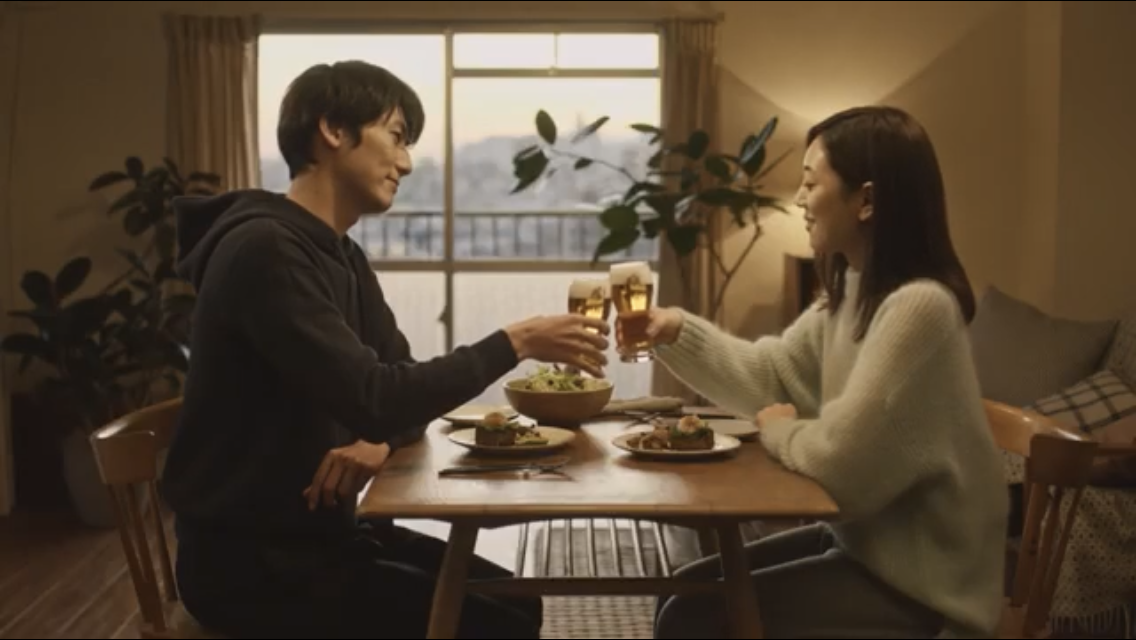 大手ビール会社広告
