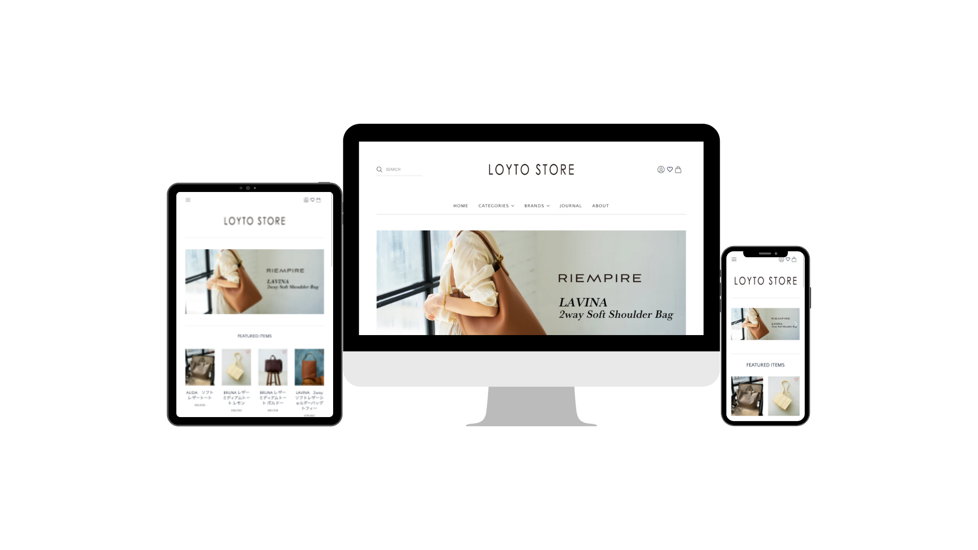 海外ブランド販売ショップ(Shopify)